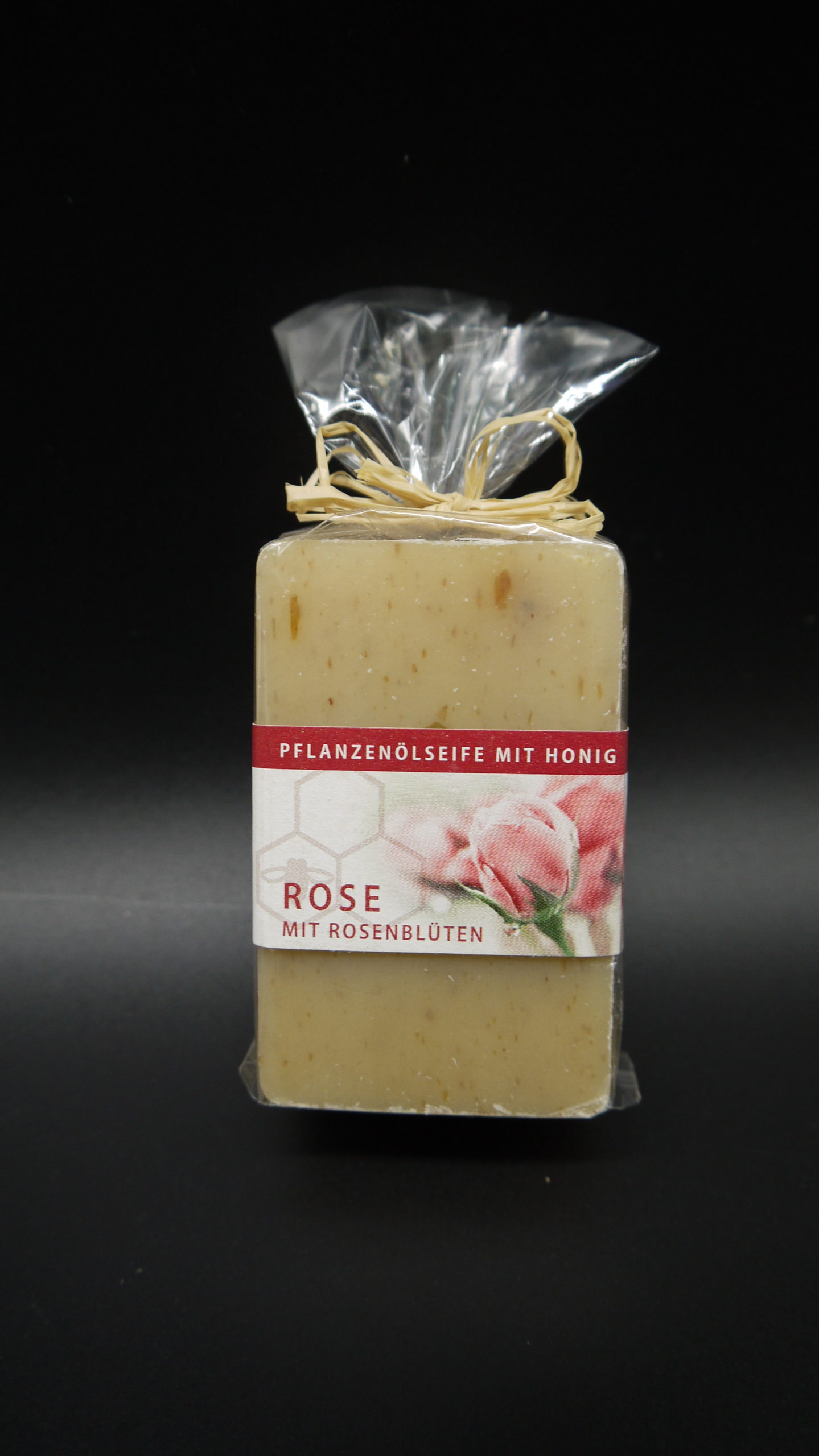 Honigseife mit echten Rosenblüten 100g | Imkerei-Aumeier